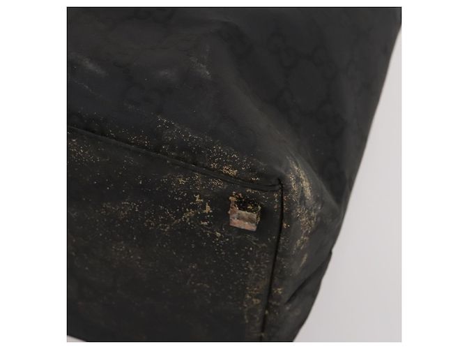 GUCCI GG Canvas Shoulder Bag Nylon Black Silver 012 0384 8 - vista 9