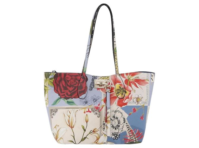 Salvatore Ferragamo Tote Bag Leather Light Blue Multicolor - vista 13