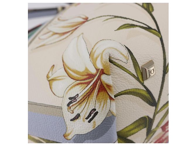 Salvatore Ferragamo Tote Bag Leather Light Blue Multicolor - vista 9