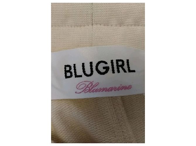 Pantalones de jogging Blumarine de algodón beige - vista 4