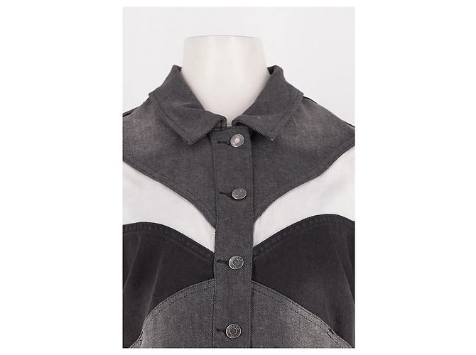 Autre Marque PISTOLA Cropped Jacke Grau - Ansicht 2