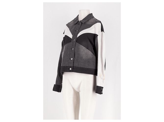 Autre Marque PISTOLA Cropped Jacke Grau - Ansicht 4