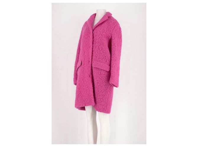Cappotto midi rosa Msgm - vista 4