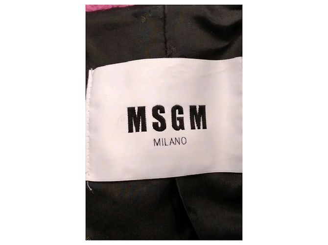 Cappotto midi rosa Msgm - vista 7