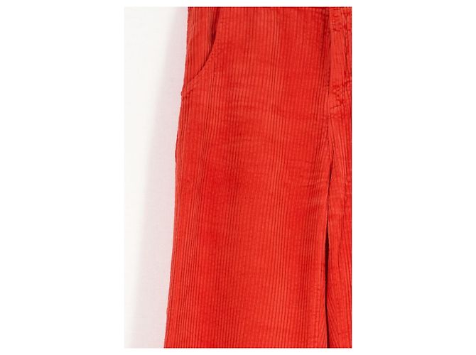 Pantalones de algodón rojos Manoush Roja - vista 3