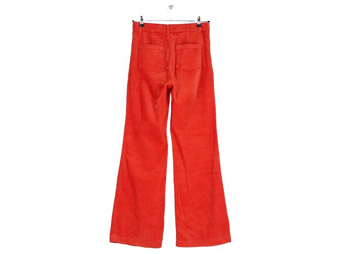 Pantalones de algodón rojos Manoush Roja - vista 4