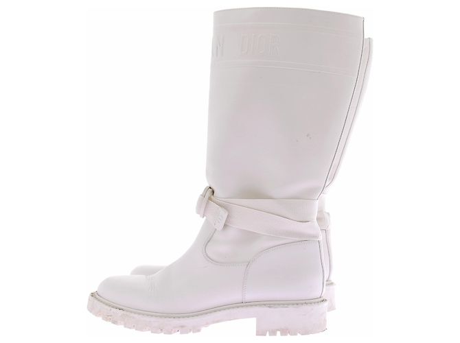 Christian Dior Botas blancas D-major Blanco - vista 2