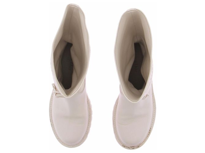 Christian Dior Botas blancas D-major Blanco - vista 4