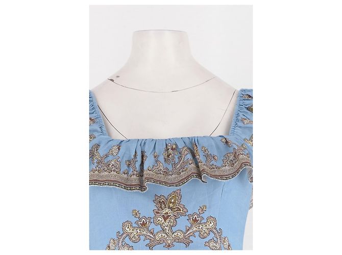 Zimmermann Leinenkleid Blau - Ansicht 2