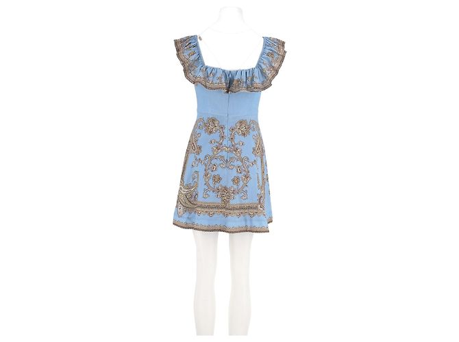 Zimmermann Leinenkleid Blau - Ansicht 6