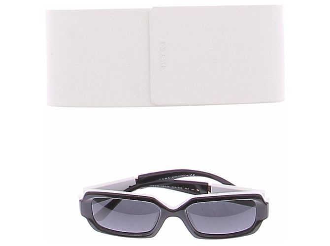 Prada Occhiali da sole bianchi e neri SPR 21X Nero - vista 7