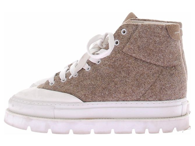 Maison Martin Margiela Sneaker alte marroni MM6 Marrone - vista 2