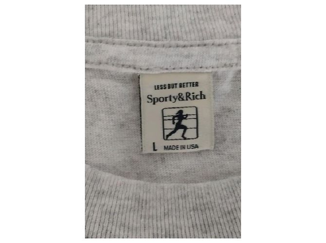 Autre Marque Top de algodón gris SPORTY & RICH L - vista 5