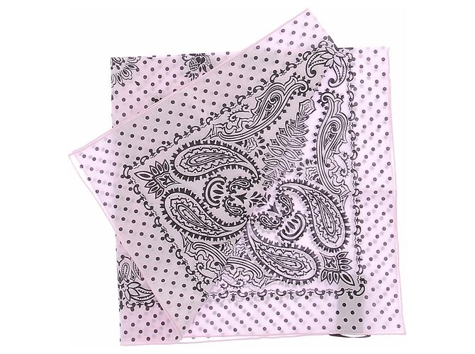 Prada Pañuelo de batista estampado Rosa - vista 2
