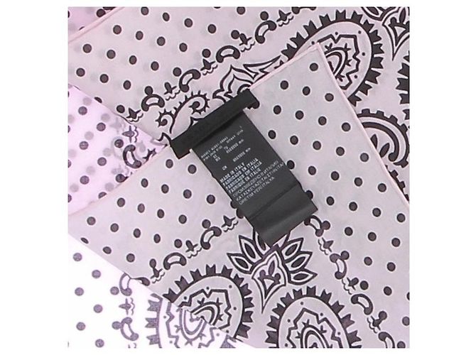 Prada Pañuelo de batista estampado Rosa - vista 3