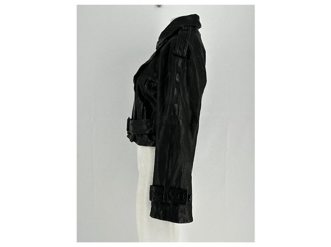 Autre Marque H&M STUDIO Lederjacke Schwarz - Ansicht 3