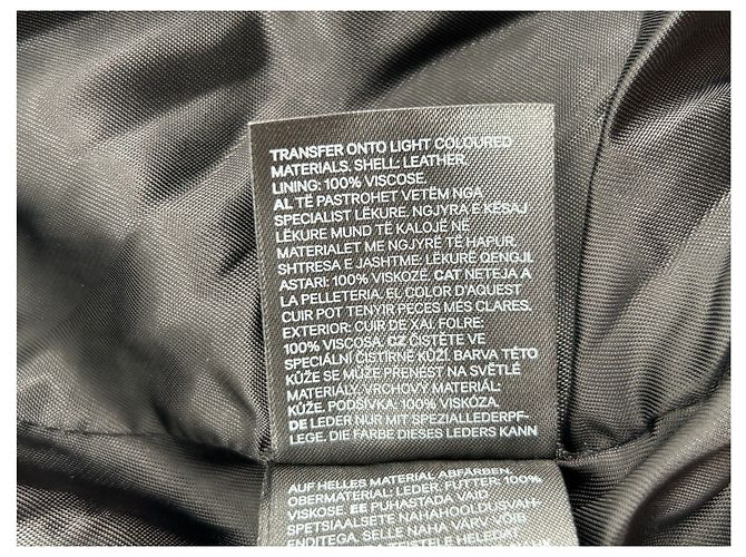 Autre Marque H&M STUDIO Lederjacke Schwarz - Ansicht 7