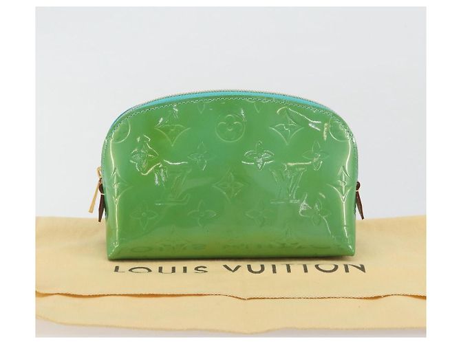 LOUIS VUITTON Monogram Vernis Pochette Cosmetic PM Blue M91747 - vista 12