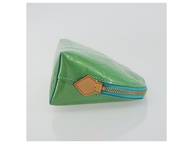 LOUIS VUITTON Monogram Vernis Pochette Cosmetic PM Blue M91747 - vista 3