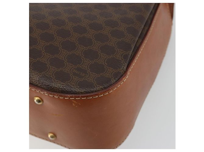 Céline CELINE Macadam Hand Bag PVC Leather 2way Brown Gold Tone - vista 18