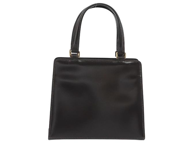 FENDI Hand Bag Leather Brown Gold Tone - vista 2
