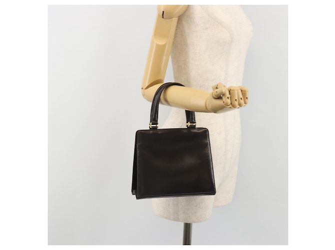 FENDI Hand Bag Leather Brown Gold Tone - vista 22