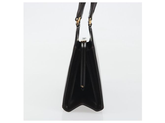FENDI Hand Bag Leather Brown Gold Tone - vista 3