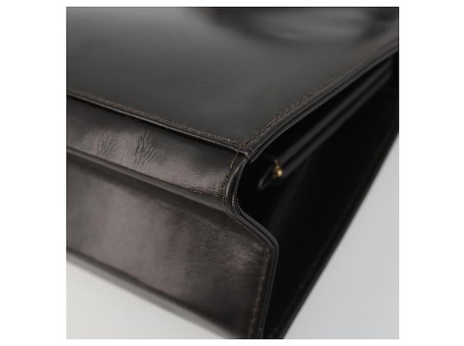 FENDI Hand Bag Leather Brown Gold Tone - vista 9