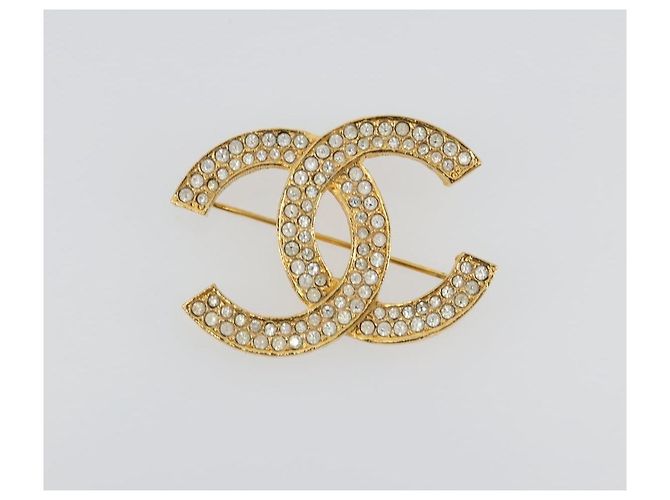 CHANEL COCO Mark Brooch metal Gold Tone CC - vista 2