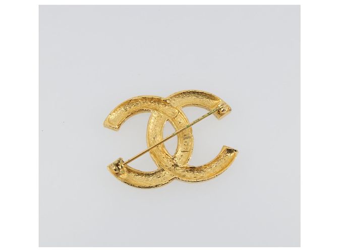 CHANEL COCO Mark Brooch metal Gold Tone CC - vista 3