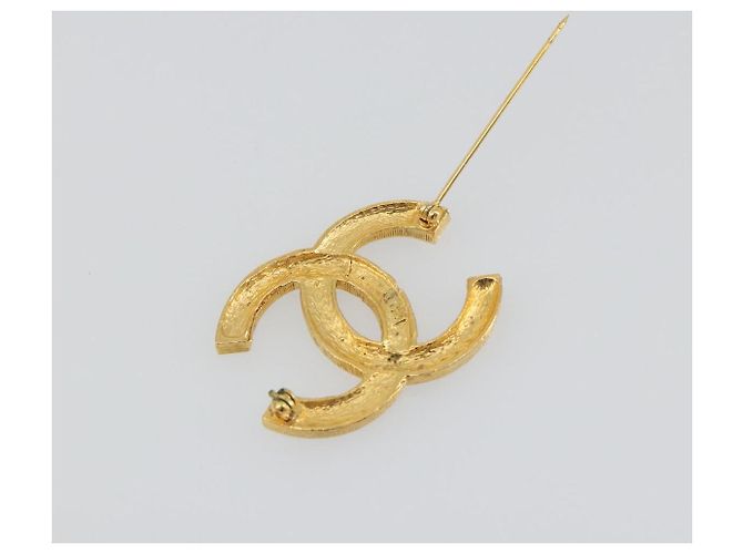 CHANEL COCO Mark Brooch metal Gold Tone CC - vista 6