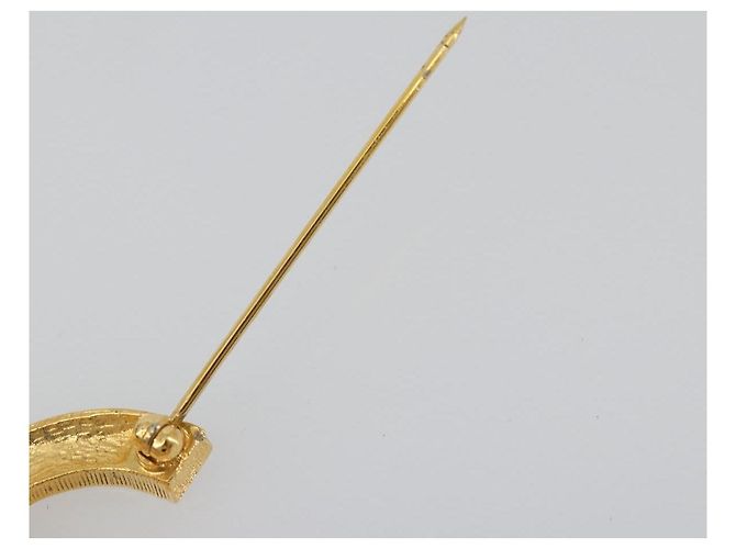 CHANEL COCO Mark Brooch metal Gold Tone CC - vista 7