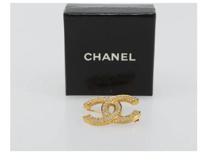 CHANEL COCO Mark Brooch metal Gold Tone CC - vista 9