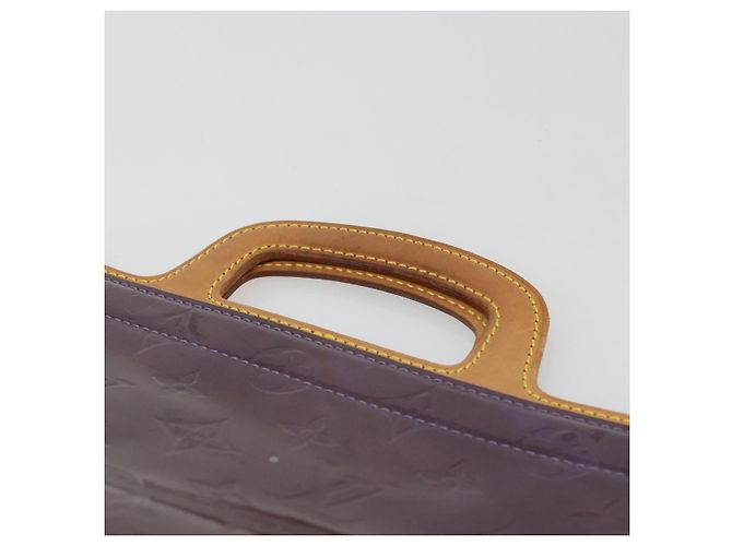 LOUIS VUITTON Monogram Vernis Stanton Tote Bag Purple Viole M91079 - vista 14