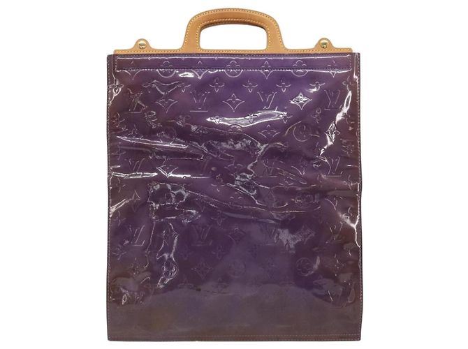 LOUIS VUITTON Monogram Vernis Stanton Tote Bag Purple Viole M91079 - vista 2