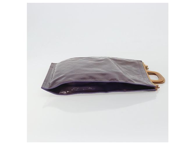 LOUIS VUITTON Monogram Vernis Stanton Tote Bag Purple Viole M91079 - vista 3