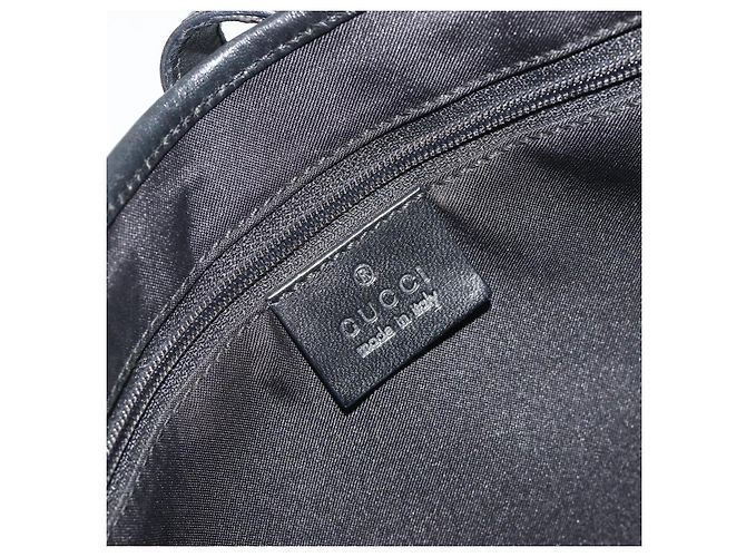 GUCCI GG Canvas Jackie Hand Bag Black Silver 001 3306 - vista 16