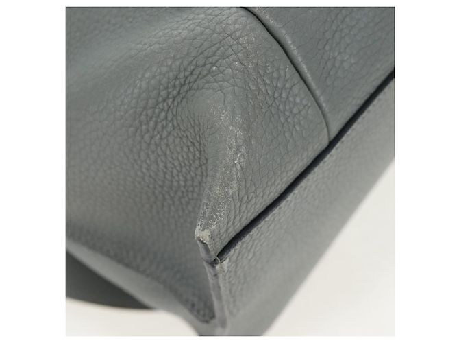 LOEWE Backpack Leather Gray Silver - vista 14