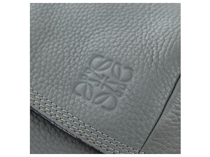 LOEWE Backpack Leather Gray Silver - vista 20