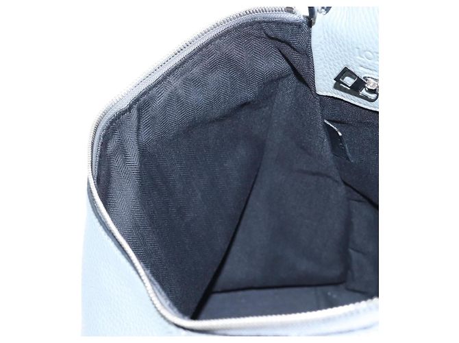 LOEWE Backpack Leather Gray Silver - vista 26