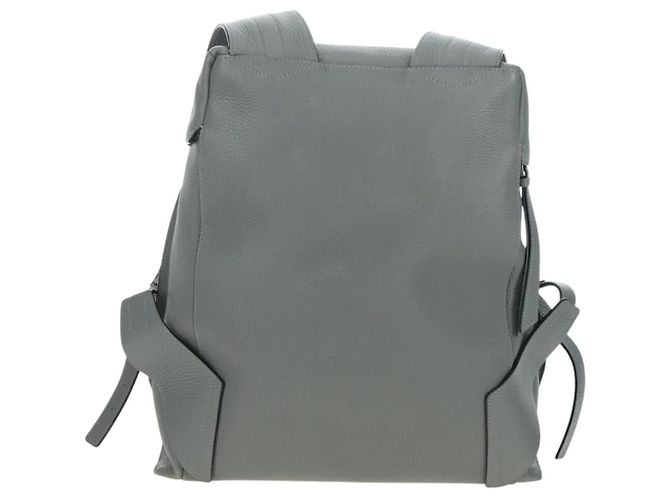 LOEWE Backpack Leather Gray Silver - vista 3