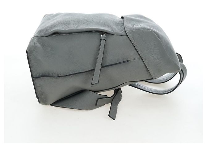 LOEWE Backpack Leather Gray Silver - vista 6