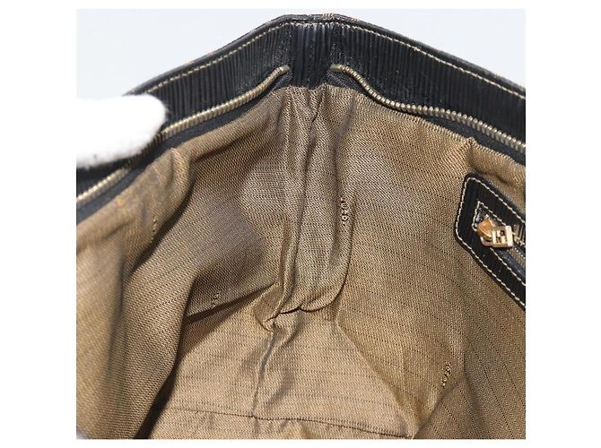 FENDI Zucca Canvas Hand Bag Black Brown - vista 20