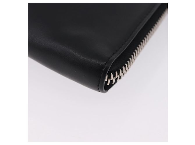 FENDI Clutch Bag Leather Black Silver 7M0225 - vista 14