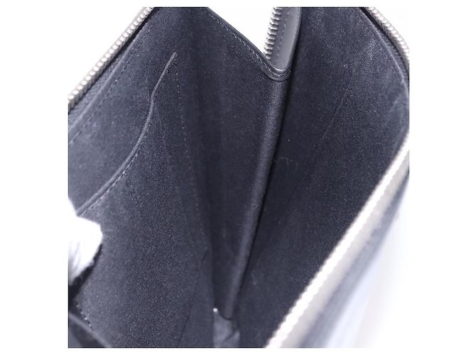 FENDI Clutch Bag Leather Black Silver 7M0225 - vista 18
