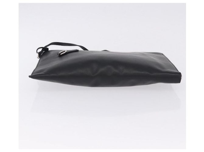FENDI Clutch Bag Leather Black Silver 7M0225 - vista 6