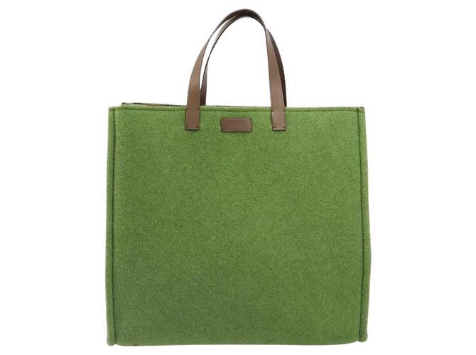FENDI Tote Bag Wool Green - vista 13