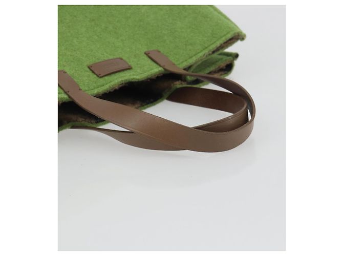 FENDI Tote Bag Wool Green - vista 7