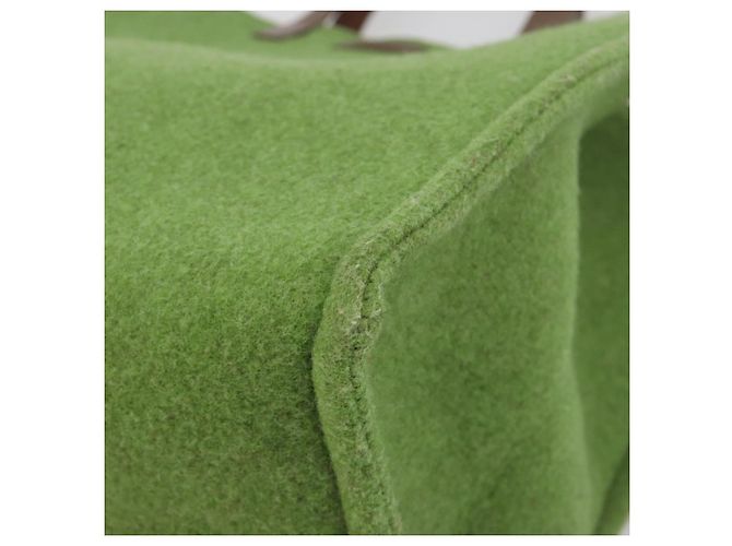 FENDI Tote Bag Wool Green - vista 9