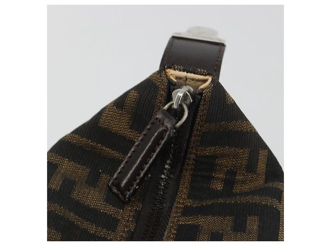 FENDI Zucca Canvas Pouch Black Brown - vista 17